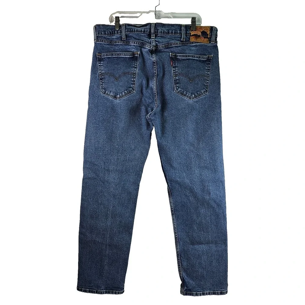 Levi's 505 Jeans Men's 40 x 32 Regular Fit Straight Leg Medium Stonewash Stretch